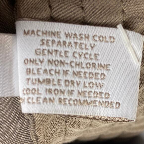 Chicos Womens Size 2/Large Tan FIne Twill Cargo Paratrooper Pants Roll Snap NEW - Picture 11 of 11